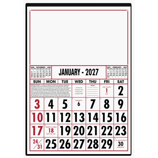 Skinner & Kennedy® Commercial 12-Sheet Calendar — view 4
