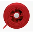 5' Mini Round Tape Measure with Inch and Metric Scale — view 5