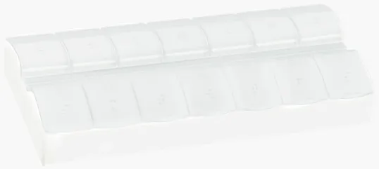 AM/PM Jumbo Easy Scoop Pill Box with 14 Compartments — view 2