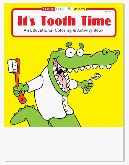 It's Tooth Time Coloring and Activity Book, 16 Pages