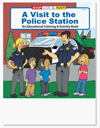 A Visit to the Police Station Coloring Book