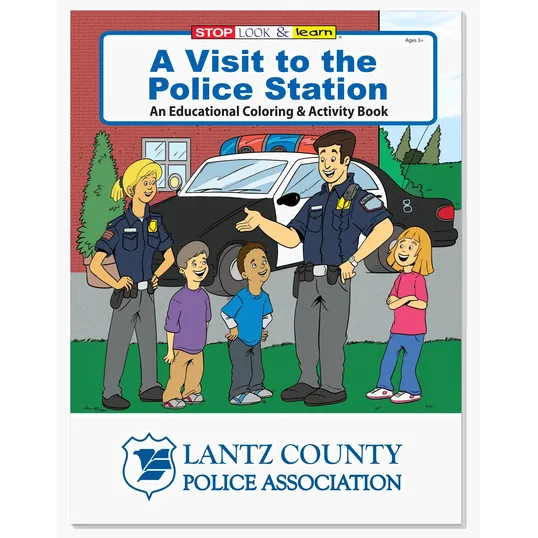 A Visit to the Police Station Coloring Book — view 2