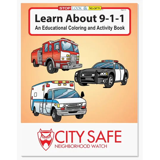 Learn About 911 Coloring and Activity Book — view 2