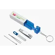 Good Value™ Manicure Pillar Keychain Set with Clippers, File, Tweezers and Cuticle Pusher — view 13