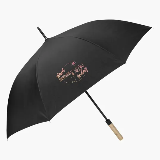 Shed Rain™ 50" RPET Bamboo-Handled Auto-Open Stick Umbrella — view 9
