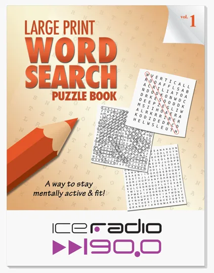 Large Print Word Search Puzzle Book, 8" x 10.5" — view 2