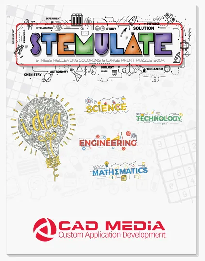 STEMulate Puzzle Book: Adult Coloring and Large Print Puzzles — view 2