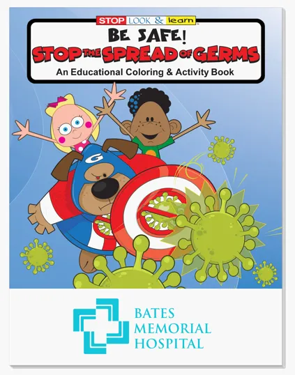 Be Safe: Stop the Spread of Germs Coloring Book — view 2
