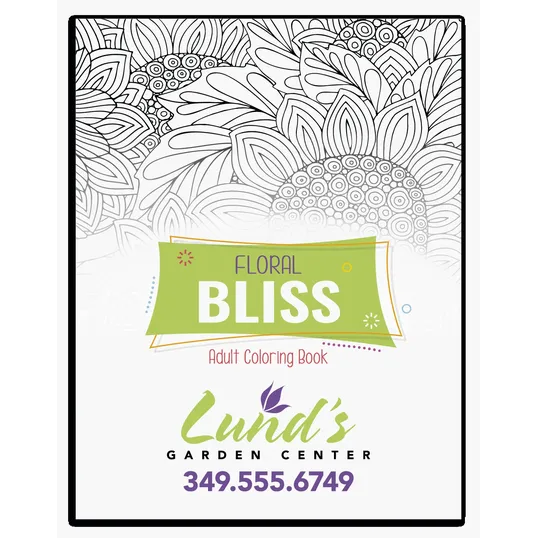 Good Value™ Floral Bliss Adult Coloring Book — view 2