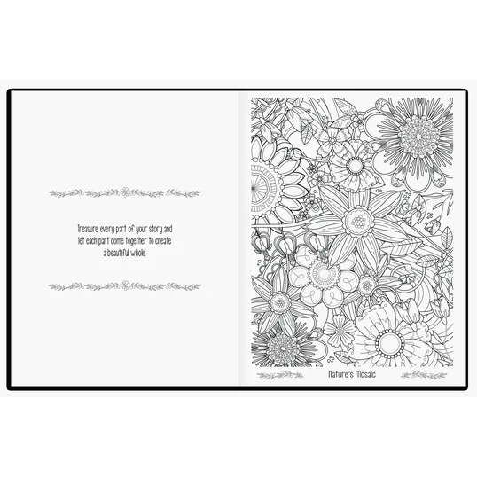 Good Value™ Floral Bliss Adult Coloring Book — view 3