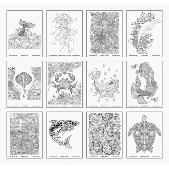 Good Value™ Oceans of Serenity Adult Coloring Book — view 4