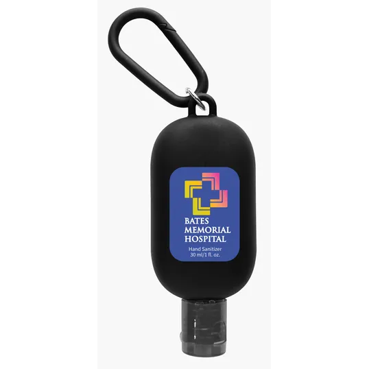 1 oz. Hand Sanitizer with Colorful Case and Carabiner — view 3