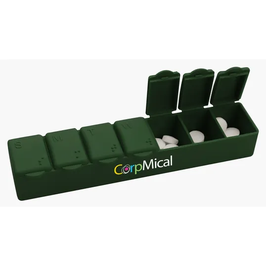 Garyline® 7-Day Pill Box with Snap-Lid Compartments
