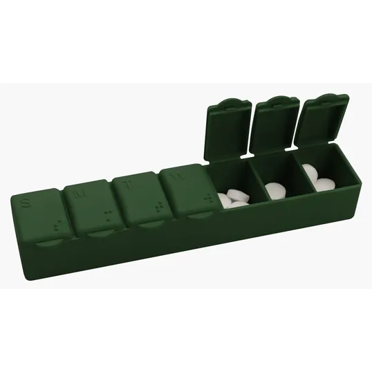 Garyline® 7-Day Pill Box with Snap-Lid Compartments — view 10