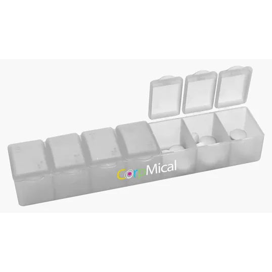 Garyline® 7-Day Pill Box with Snap-Lid Compartments — view 2