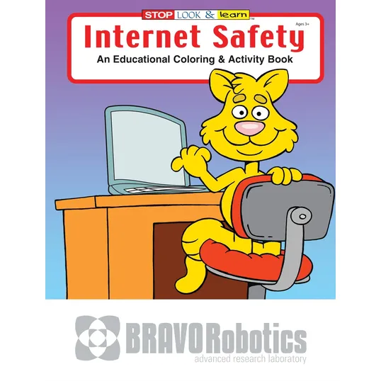 Internet Safety Coloring and Activity Book, 16 Pages