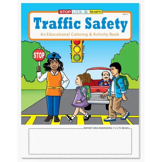 Traffic Safety Coloring and Activity Book, 16 Pages — view 2