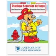 Practice Fire Safety Coloring Book (Spanish)