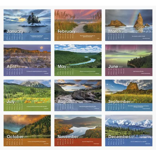 Triumph® Calendars Scenic Moments Large Desk Calendar — view 5