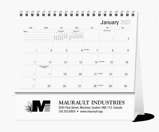 Triumph® Calendars Large Econo Desk Calendar, Tent Mount