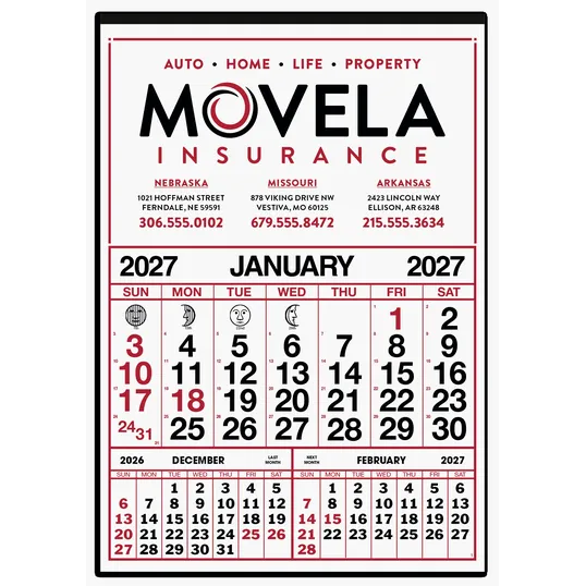 Skinner & Kennedy® Commercial 12-Sheet Calendar — view 2