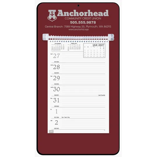 Triumph® Calendars Weekly Memo Calendar, 7 x 13 Inch Desk Calendar — view 4