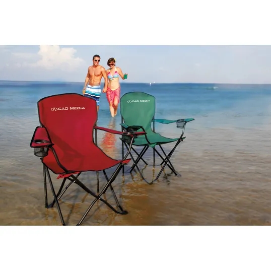 Good Value™ RPET Captain's Chair with Cup Holders and Carry Bag — view 24