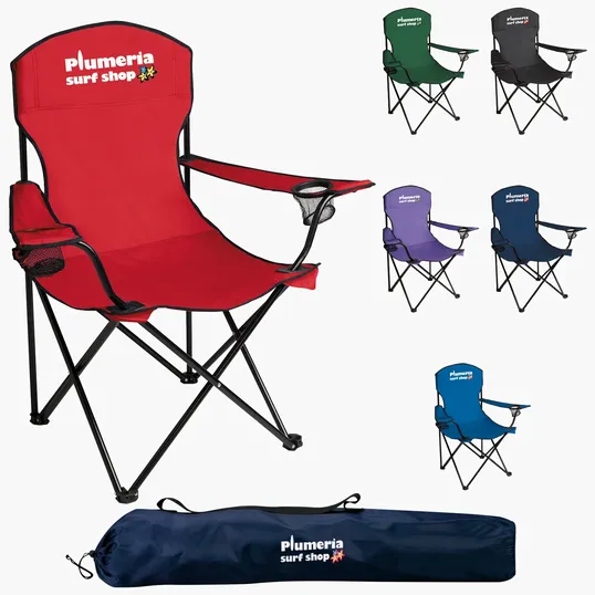 Good Value™ RPET Captain's Chair with Cup Holders and Carry Bag — view 42