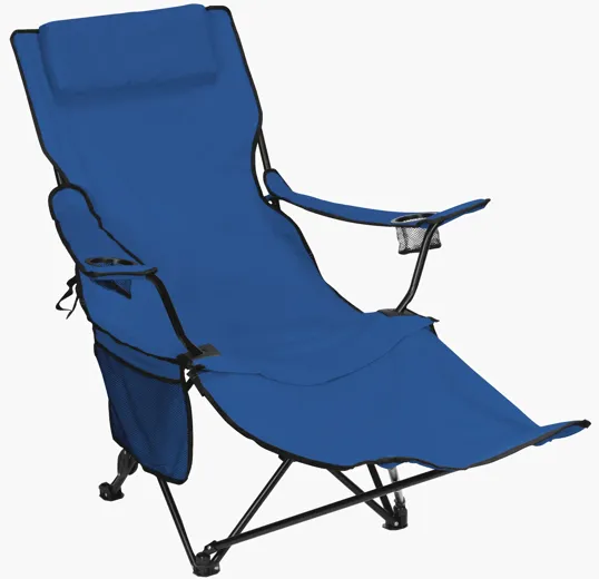 Adirondack Recliner Folding Chair with Removable Footrest — view 2