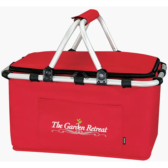 Koozie® Picnic Basket with Insulated PEVA-Lined Compartment — view 5