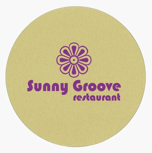 Koozie® Round Coaster, Polyester with Foam Backing — view 13