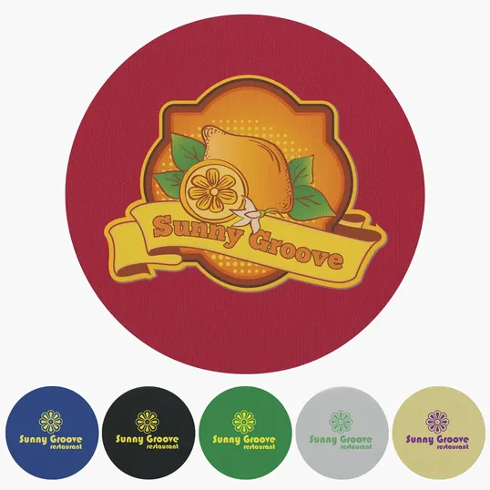 Koozie® Round Coaster, Polyester with Foam Backing — view 17
