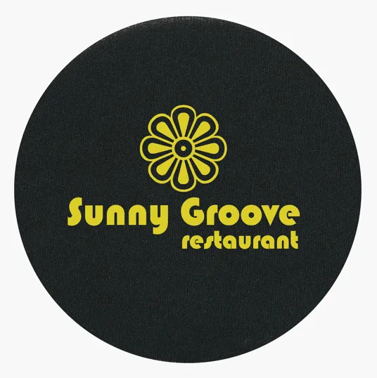 Koozie® Round Coaster, Polyester with Foam Backing — view 7