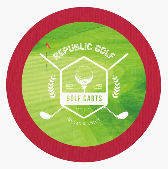 Koozie® Round Coaster, Polyester with Foam Backing — view 15