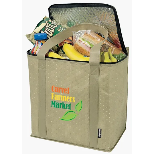 Koozie® Zippered Insulated Grocery Tote — view 14
