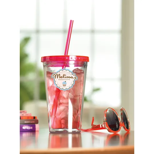 Good Value™ Clear Tumbler with Colored Lid, 18 oz. — view 33