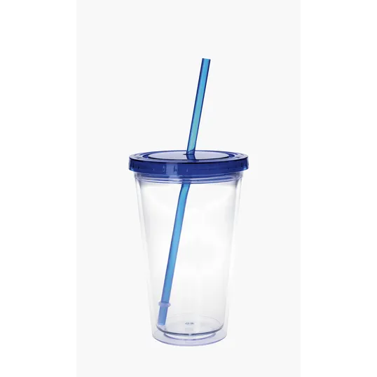 Good Value™ Clear Tumbler with Colored Lid, 18 oz. — view 2