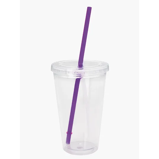 Good Value™ Clear Tumbler with Colored Lid, 18 oz. — view 5