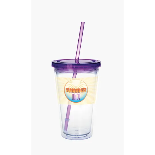 Good Value™ Clear Tumbler with Colored Lid, 18 oz. — view 30