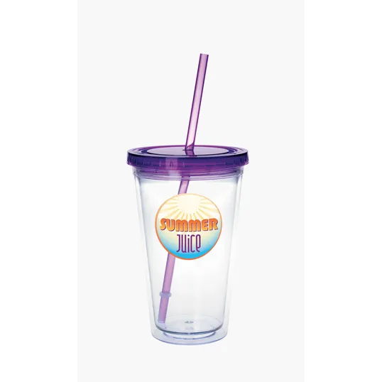 Good Value™ Clear Tumbler with Colored Lid, 18 oz. — view 29