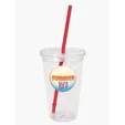 Good Value™ Clear Tumbler with Colored Lid, 18 oz. — view 21