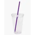 Good Value™ Clear Tumbler with Colored Lid, 18 oz. — view 5