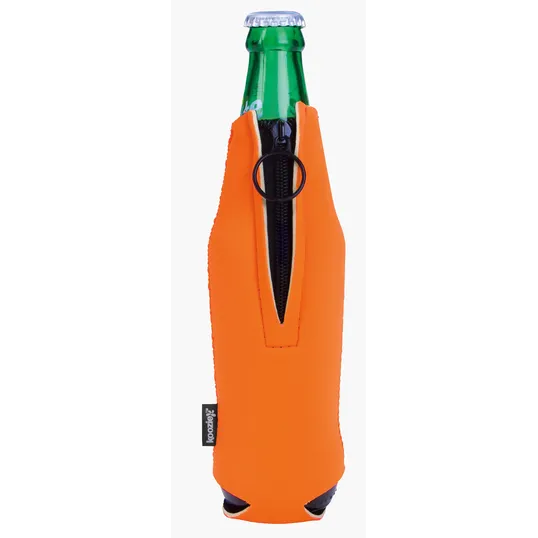 Koozie® Neoprene Zip-Up Bottle Cooler — view 2