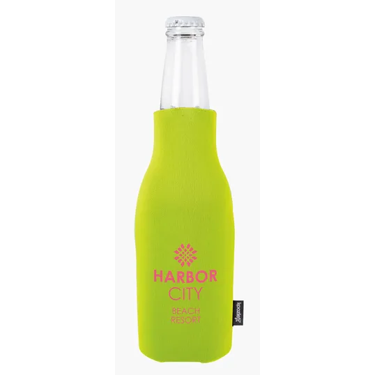 Koozie® Zip-Up Bottle Cooler with Aluminum Opener — view 9