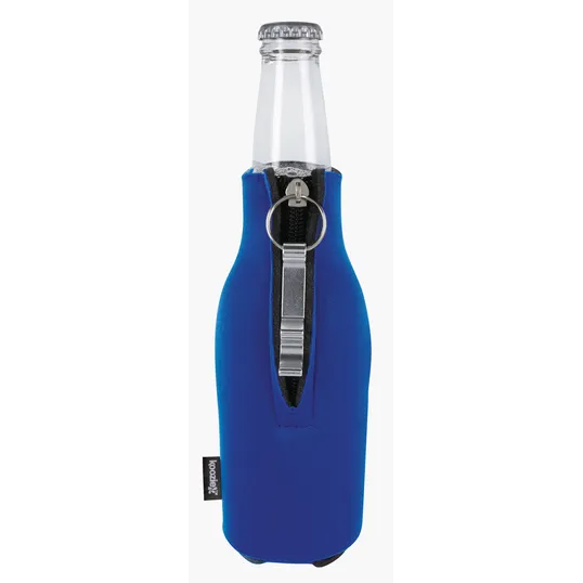 Koozie® Zip-Up Bottle Cooler with Aluminum Opener — view 6