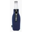 Koozie® Zip-Up Bottle Cooler with Aluminum Opener