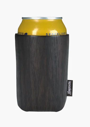 Koozie® Woody Can Cooler, Collapsible Wood-Grain Can Holder — view 3