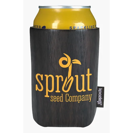 Koozie® Woody Can Cooler, Collapsible Wood-Grain Can Holder — view 9