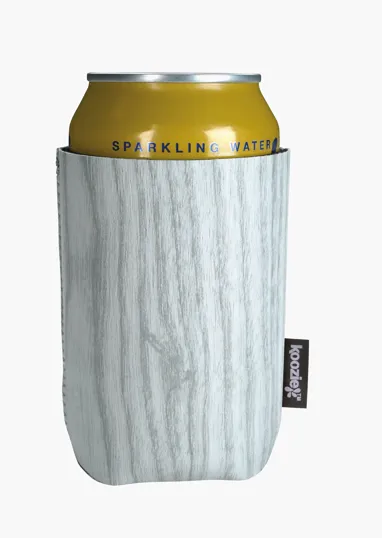 Koozie® Woody Can Cooler, Collapsible Wood-Grain Can Holder — view 4