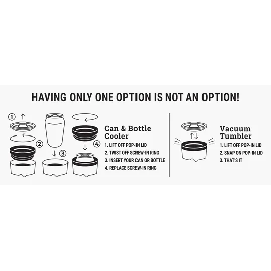 Koozie® Slim Triple Vacuum Tumbler, 15 oz. — view 3